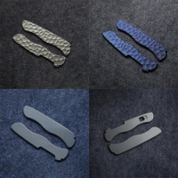 4 Pattern Titanium Alloy Knife Handle Patches Scales for 111MM Victorinox Swiss Army Knives MW4DE Soldier‘s Knife Rescue Tool
