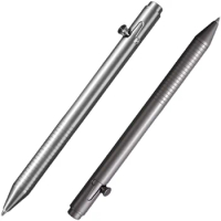 1 Piece Titanium Bolt press type all-pure titanium alloy writing pen G2 refill