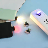 Mini USB Light LED Modeling Car Ambient Light Neon Interior Light Car Jewelry Colorful Light Car Decoration Accessories