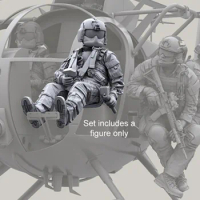 1:35 Resin Figure Model Assembly Kit Blackhawk Helicopter Driver Soldier Needs Assembly Unpainted Free Shipping (1 Person)