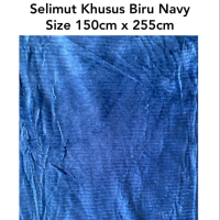 selimut bulu salur warna biru / selimut bulu halus , selimut bulu murah