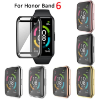 Soft TPU Full Screen Protector Protective Cover Case For Honor Band 6 Huawei Band 6