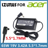 19V 3.42A 65W 5.5*1.7MM AC Adapter Charger for Acer Aspire 5315 5630 5735 5920 5535 5738 6920 7520 E15 Notebook Power Supply