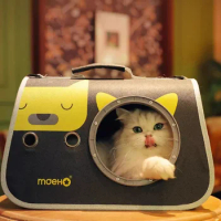 Universal Dog Transparent Travel Out Bag Cat Travel Cage Handbag Breathable Portable Space Capsule Foldable For Cats Dog
