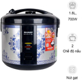 Nồi Cơm Điện Sharp KS-19TJV-BC 1.5 kg, Chống Dính, Nhiều Chức Năng, Bảo Hành Chính Hãng