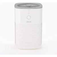 Air Purifier for Home Bedroom, HEPA Fresheners Filter Small Room Cleaner with Fragrance Sponge for Smoke, Allergies, White