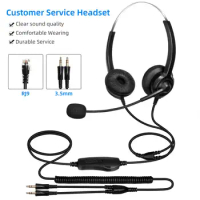 H300D Call Center Headphone Useful Comfortable Telephone Headset 3.5mm RJ9 Computer Telephone Headset for Telemarketing