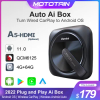 Ownice A-Box QCM6125 HDMI Wireless Carplay Ai Box Android Auto TV for IPTV Pioneer Spotify Youtube MINI Clubman Countryman