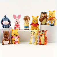 Tokoh Potret Keluarga Winnie the Pooh, Mainan Tigger, Anak Patung Piglet Eeyore, Produk Baru Panas, 