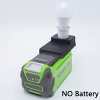 LED Work Light Portable E27 Bulbs For Greenworks 40V Lithium Battery Power Cordless Emergency Lamp Camping Lamp