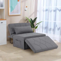 Upgraded Sleeper Chair Bed Sofa Bed 4 in 1 Multi-Function Folding Ottoman Bed with Adjustable Backrest