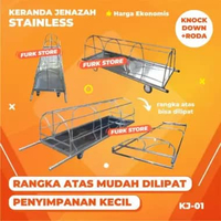 Keranda Jenazah Stainless KJ01 [BISA DILIPAT + RODA] - Keranda Jenazah | Keranda Mayat | Keranda Mul