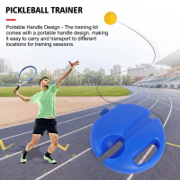 Pelatih Pickleball dengan 40 Lubang, Alas/Papan Pendakap untuk Bola Pickleball, Alat Latihan Pickleb