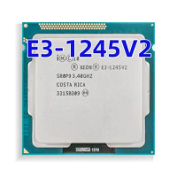 E3-1245V2 E3 1245 V2 Xeon cpu Quad Core CPU Processor 3.4GHz LGA 1155 77W 22NM