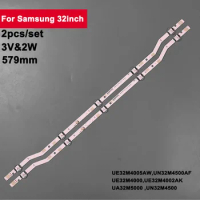 2Pcs 32'' 579mm LED Backlight TV Strip for Samsung 32in 5led CSP V7DN-320SM0-R1 CY-JM032AGHV1V UE32M4005AW UN32M4500AF UE32M4000