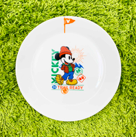 【震撼精品百貨】Micky Mouse_米奇/米妮 ~日本Disney迪士尼 米奇陶瓷盤22CM-登山露營*52787