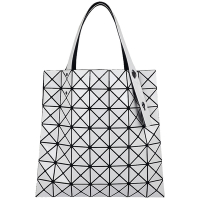 ISSEY MIYAKE 三宅一生 BAOBAO 白色三角格7x7肩背/手提包