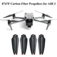 For DJI Air 3 Drone Carbon Fiber Propeller Hard Durable Lightweight Propellers Foldable Props Blades Accessories for DJI Air 3