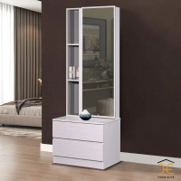 (Siap Pasang) Home Elite: Make Up Dressing Table/Mirror/Stool Meja makeup/Meja Solek with Drawer