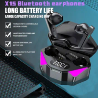 Original X15 TWS Wireless Headphones Game Bluetooth Headphones with Microphone Noise Reduction High Fidelity Bass Earphones