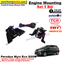 Engine Mounting - 3pcs Set - Perodua Myvi Eco D20N - 1 Year Warranty