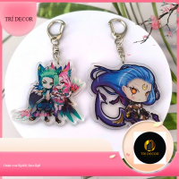 Móc Chìa Khóa Bằng acrylic Hình league of legends league of legends jinx / ahri / riven / vayne lol