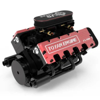 TOYAN HOWIN FS-V800 1/10 Eight-Cylinder Four-Stroke Water-Cooled Nitro Engine Model For RC Car &amp; Boat - KIT / Finished Version