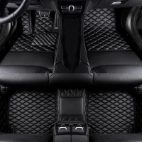 PU Leather Luxury 3D Customized Car Floor Mat for BMW M4 2 Doors 4 Seat 2014-2019 M6 4 Doors 2013-2015 Car Interior Accessories