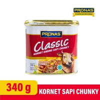 PRONAS Kornet Sapi dengan Daging Suwir 340 g (CHUNKY)