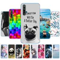 For Huawei Nova 5T Case 6.26'' Painted Soft TPU Silicon Back Phone Cover For Nova5T 5 T YAL-L21 Protective Fundas Coque Bumper