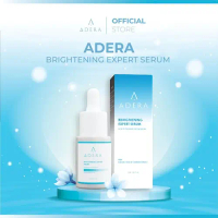 ADERA SERUM BRIGHTENING Memutihkan dan Mencerahkan Wajah Wanita dan Pria Sudah BPOM 100% Ori hitam