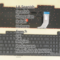 UK Belgian Portuguese Nordic Swedish FI NW DN Keyboard For ASUS ROG Strix SCAR G731GW G731GV V185062AE1 V185062AS1 RGB Backlight