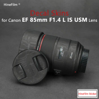 for Canon EF85 F1.4 Lens Premium Decal Skin for Canon EF 85mm f/1.4L IS USM Lens Protector Film canon85-1.4 Protective Sticker