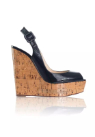Christian Louboutin Pre-Loved CHRISTIAN LOUBOUTIN Black Patent Wedges