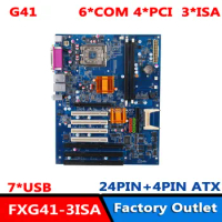 Socket775 With 2*DDR3 4*PCI 3*ISA G41 Chipset Industrial Motherboard E7500 CPU