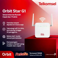 Modem WiFi 4G Telkomsel Advan Orbit Star A1 Home Router High Speed Free Kuota K323 (HKM G1 / ZTE Z2)
