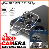 Kaca Pelindung Kamera 3D untuk Samsung S22, S21, S23, Ultra, S20, FE, S10 Plus, Filem Kaca Pelindung