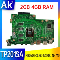 TP201SA Notebook mainboard For ASUS VivoBook TP201 TP201S TP201SA Laptop motherboard N3050 N3060 N3700 N3710 CPU 2GB 4GB RAM