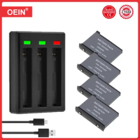 4Pcs For Insta360 ONE X2 1700mAh Rechargeable Battery + LED 3-Slots Charger for Insta 360 ONE X 2 Action Camera Accessories