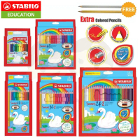 STABILO Swans Color Pencil | Colour Pencil 12 short | 12 Long | 24 Long | 36 Long | 48 Long + New Co