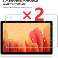 2Pcs Tempered Glass for Samsung Galaxy Tab A7 2020 T500/T505 10.4" Tablet Screen Protector Cover Full Coverage Screen for Tab A7