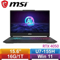 MSI微星 Cyborg 15 AI A1VEK-015TW 15.6吋 電競筆電送筆電包+耳機+滑鼠