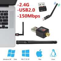 wifi adapter USB 2.0 wifi antenna TECHKEY wifi usb ethernet 150Mbps wifi dongle 802.11 n/g/b enchufe wi-fi usb lan comfas wi fi