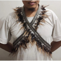 Hiasan Dada Kostum Adat Pedalaman Papua Dayak
