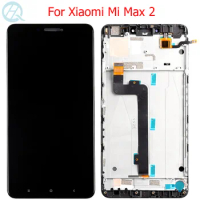 Mi Max 2 LCD For Xiaomi Mi Max 2 Display With Frame Touch Screen Digitizer Glass Assembly 6.44" Mi Max 2 Screen