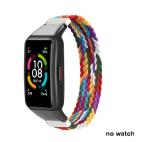 For Huawei Honor Band 6 Strap Bracelet Nylon Elastic braid Wristband Wrist Belt
