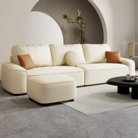 Leather Apartamento Ergonomic Sofa Luxury Arm Curve Reclinable Lazy Couch Salon Modern Mobili Per La Casa Living Room Furniture