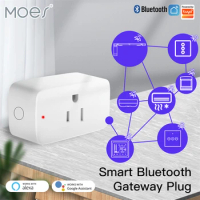 Tuya Smart Plug WiFi Outlet Mini Outlet Bluetooth Gateway Hub Functionality Chronometer Compatible Alexa Google Home 15A US