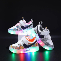 Sepatu Sneakers Lampu LED Anak Laki-Laki Perempuan Import Terbaru