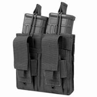 Double Molle Mag Pouch, Pistol Magazine Pouch Open Top Tactical Rifle Pouch for M4 M16 AK AR Magazine Glock M1911 92F 9mm